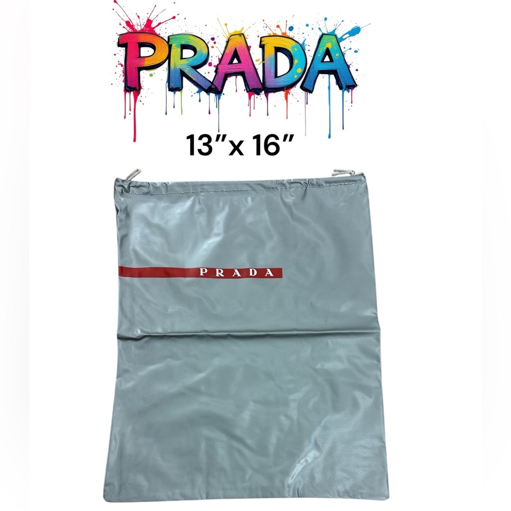 118. Prada Gray Dust Bag